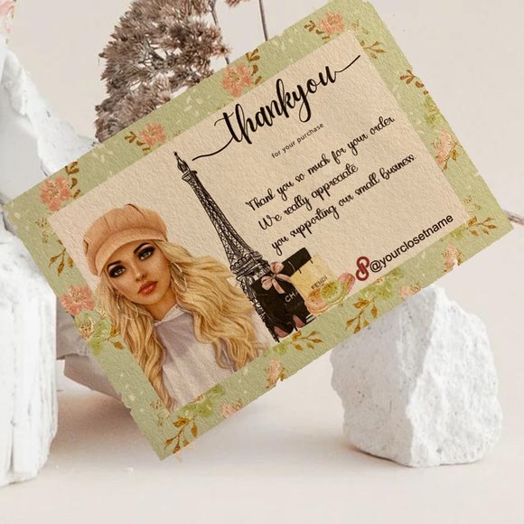 Thank You Cards, Etsy Small Business Thank You For Your Purchase - Picture 2 of 12